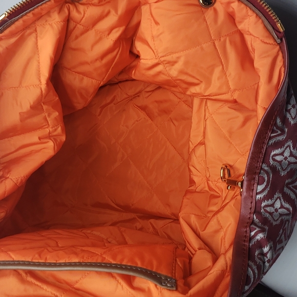 LOUIS VUITTON SIZE ONE SIZE COLOR BURGUNDY AND GRAY 100% AUTHENTIC - Picture 13 of 13